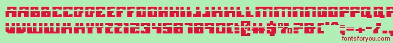 MicronianLaser Font – Red Fonts on Green Background
