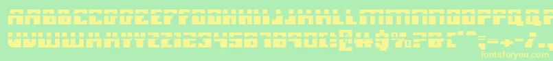MicronianLaser Font – Yellow Fonts on Green Background