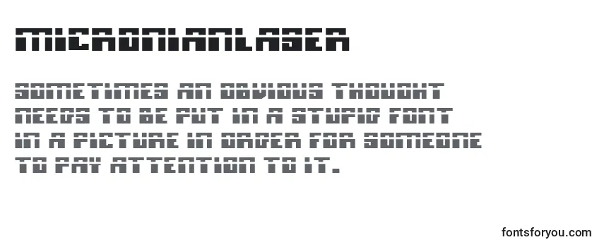 MicronianLaser-fontti