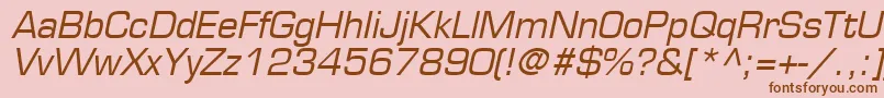 PalindromeSsiItalic Font – Brown Fonts on Pink Background