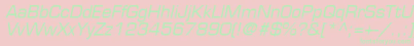 PalindromeSsiItalic Font – Green Fonts on Pink Background