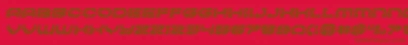 Police Pulsarclasssemital – polices brunes sur fond rouge