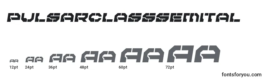 Pulsarclasssemital Font Sizes