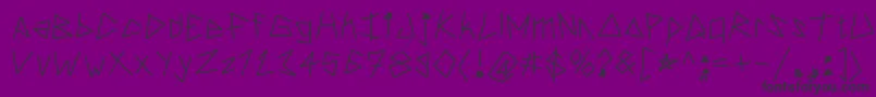 Hardstyle Font – Black Fonts on Purple Background