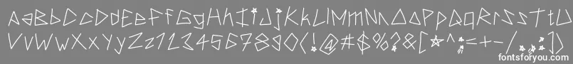 Hardstyle Font – White Fonts on Gray Background