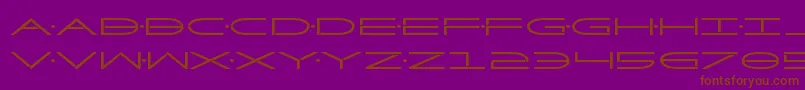 Factorbold Font – Brown Fonts on Purple Background