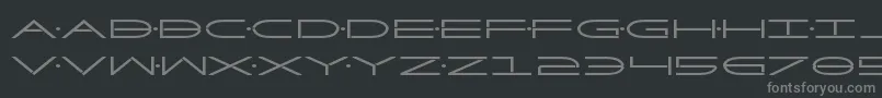 Factorbold Font – Gray Fonts on Black Background