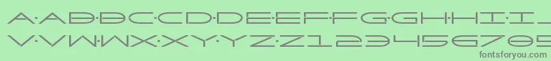Factorbold Font – Gray Fonts on Green Background