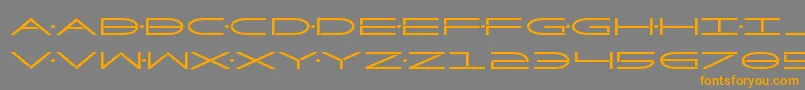 Factorbold Font – Orange Fonts on Gray Background