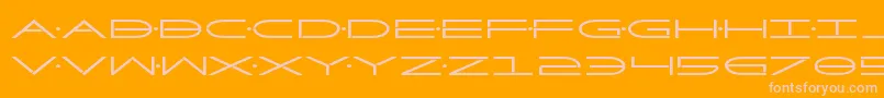 Factorbold Font – Pink Fonts on Orange Background