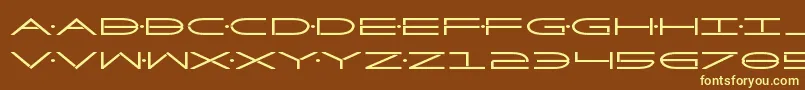 Factorbold Font – Yellow Fonts on Brown Background