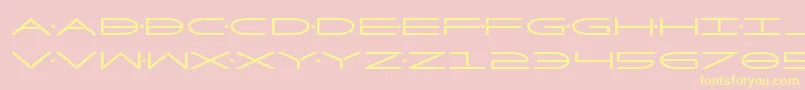 Factorbold Font – Yellow Fonts on Pink Background