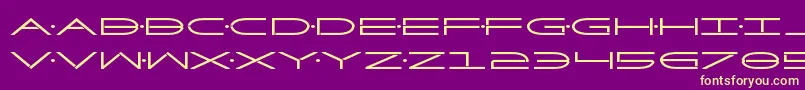 Factorbold Font – Yellow Fonts on Purple Background