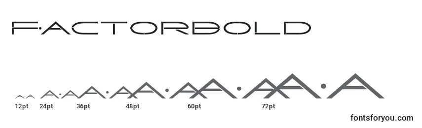 Factorbold Font Sizes