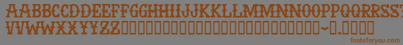 AntiHero Font – Brown Fonts on Gray Background