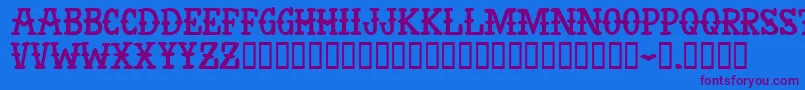 AntiHero Font – Purple Fonts on Blue Background