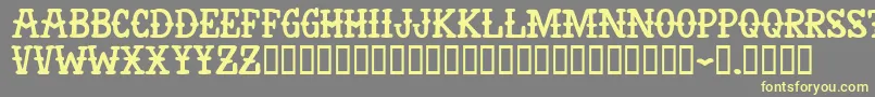 AntiHero Font – Yellow Fonts on Gray Background