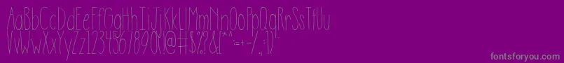 AustieBostDescriptions Font – Gray Fonts on Purple Background