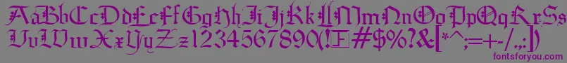 Diagoth Font – Purple Fonts on Gray Background