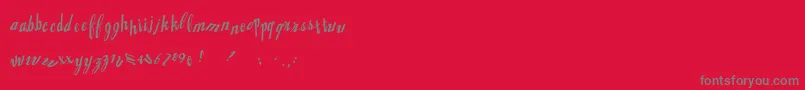Jingopop Font – Gray Fonts on Red Background