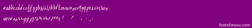 Jingopop Font – Pink Fonts on Purple Background