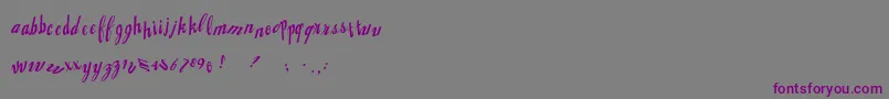 Jingopop Font – Purple Fonts on Gray Background