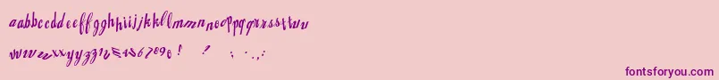 Jingopop Font – Purple Fonts on Pink Background