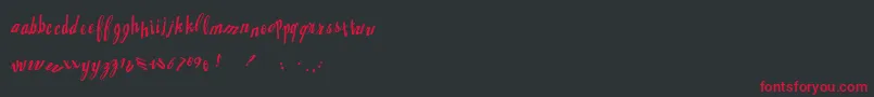 Jingopop Font – Red Fonts on Black Background