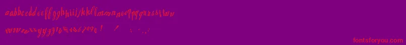Jingopop Font – Red Fonts on Purple Background