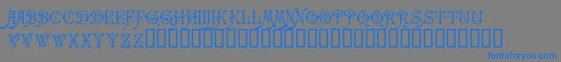 Carmenci Font – Blue Fonts on Gray Background