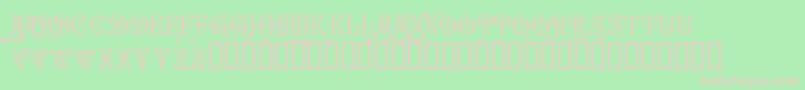 Carmenci Font – Pink Fonts on Green Background