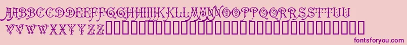 Carmenci Font – Purple Fonts on Pink Background