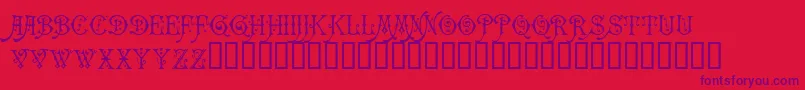 Carmenci Font – Purple Fonts on Red Background