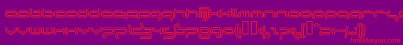 Plantc Font – Red Fonts on Purple Background