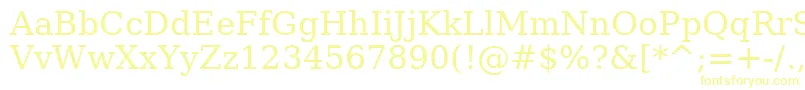 AeMetal Font – Yellow Fonts on White Background