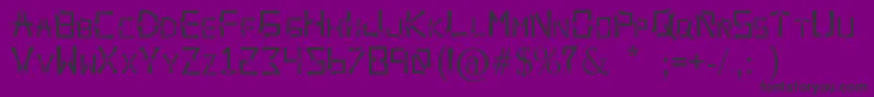 OrbitalSling Font – Black Fonts on Purple Background