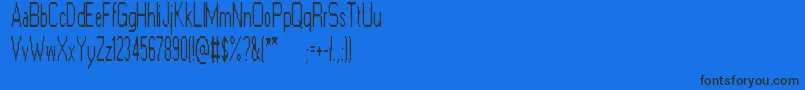 ElectricGoat Font – Black Fonts on Blue Background
