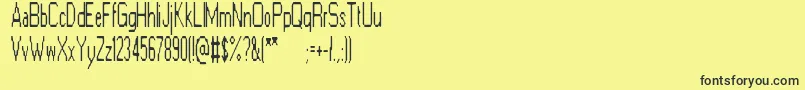 ElectricGoat Font – Black Fonts on Yellow Background