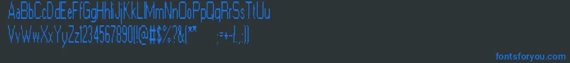 ElectricGoat Font – Blue Fonts on Black Background