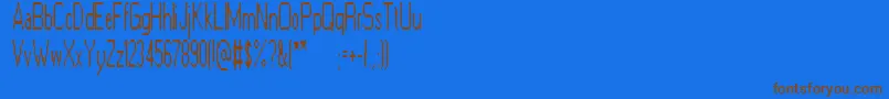 Lisätietoja ElectricGoat-fontista ElectricGoat-fontti – ruskeat fontit sinisellä taustalla