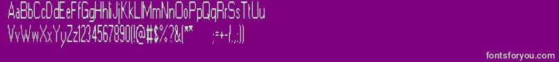 ElectricGoat Font – Green Fonts on Purple Background