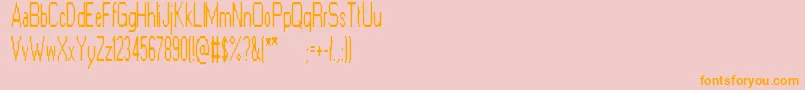 ElectricGoat Font – Orange Fonts on Pink Background