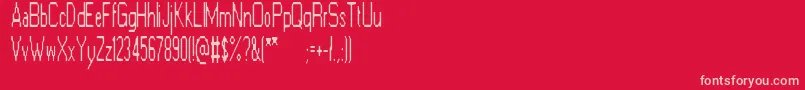 ElectricGoat Font – Pink Fonts on Red Background