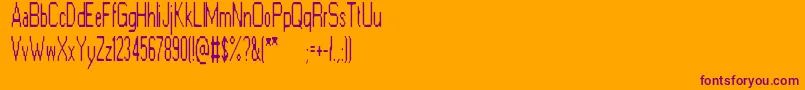 ElectricGoat Font – Purple Fonts on Orange Background