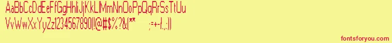 ElectricGoat Font – Red Fonts on Yellow Background