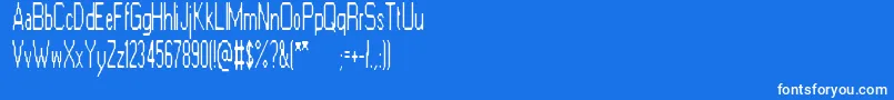 Fonte ElectricGoat – fontes brancas em um fundo azul