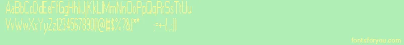 ElectricGoat Font – Yellow Fonts on Green Background