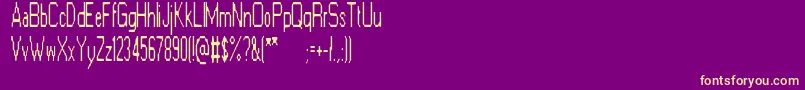 ElectricGoat Font – Yellow Fonts on Purple Background