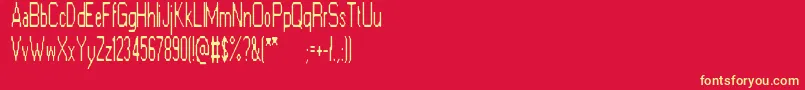 ElectricGoat Font – Yellow Fonts on Red Background