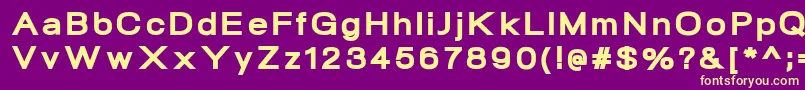 NeogramHeavyextd Font – Yellow Fonts on Purple Background